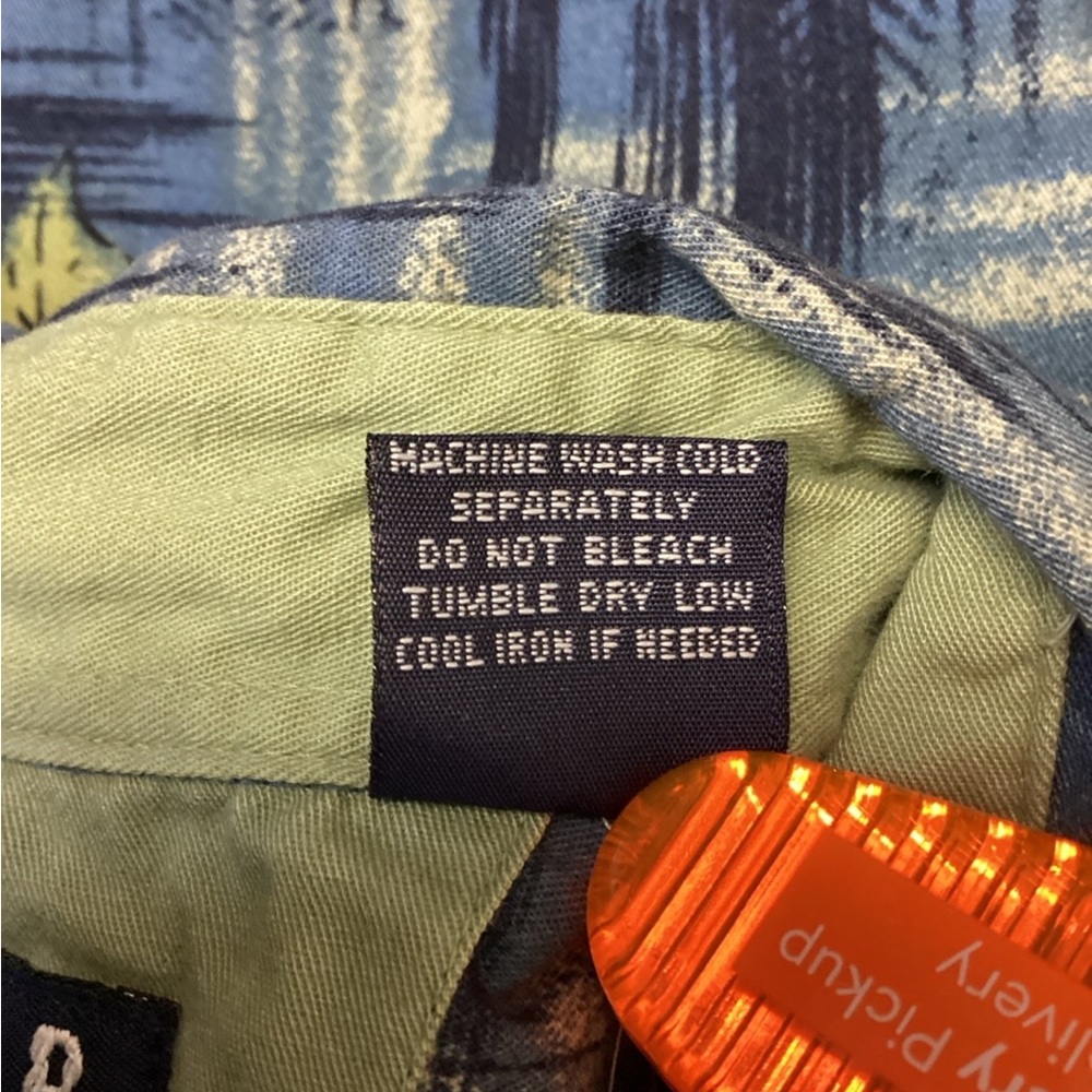 Trader Bay Mens Button Front Hawaiian Shirt, Blue… - image 6